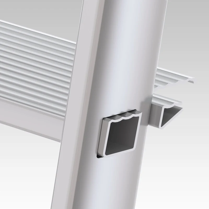Colombo LIBELLULA - Escabeau, 8 marches, Escabeau Professionnel, Escabeau Pliable, Hauteur 174 cm, Charge max. 150 kg, Aluminium, Fabriqué en Italie