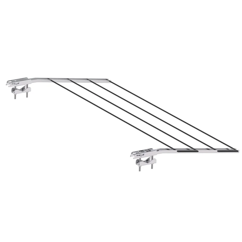 Colombo BALCONY - Etendoir a Linge Exterieur, supports de balcon, Sechoir a linge, blocage en 3 positions, charge max.15kg, Cordes à linge non incluses