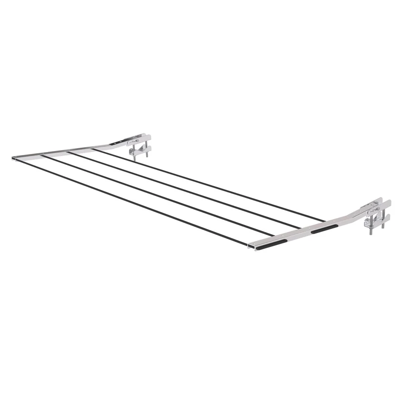 Colombo BALCONY - Etendoir a Linge Exterieur, supports de balcon, Sechoir a linge, blocage en 3 positions, charge max.15kg, Cordes à linge non incluses