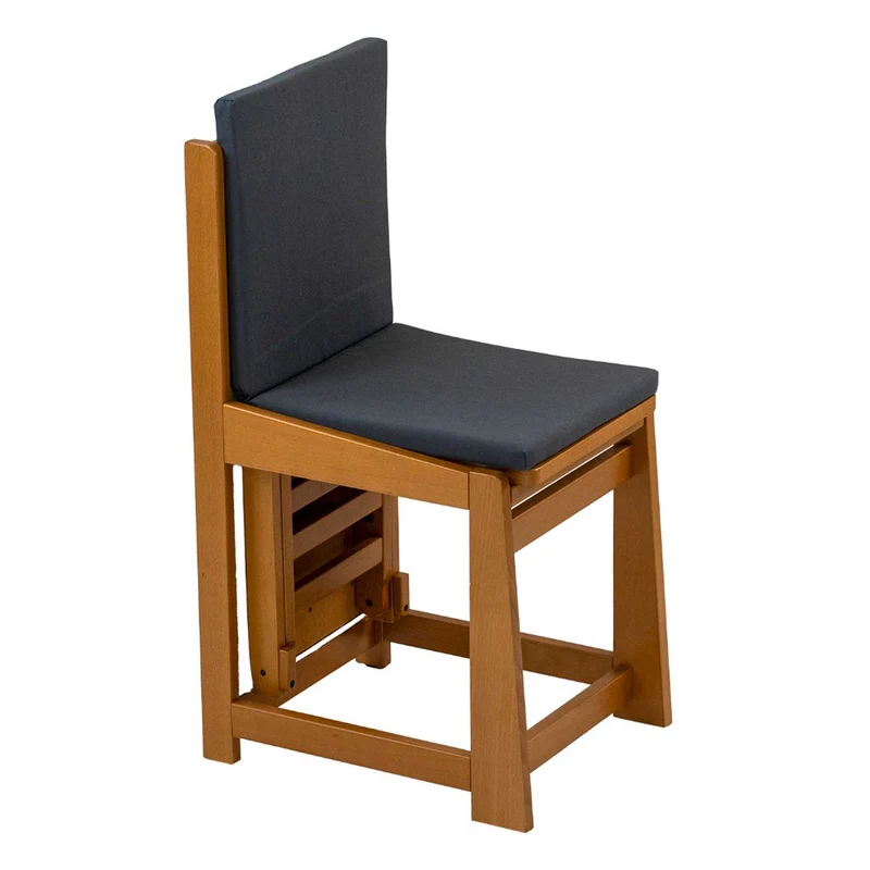 ARIT SINFONIA - Table à Repasser Chaise, 2-en-1, Planche à repasser, Surface active 81x35 cm, Support pour fer à repasser, Coussin, en Bois, Cerisier