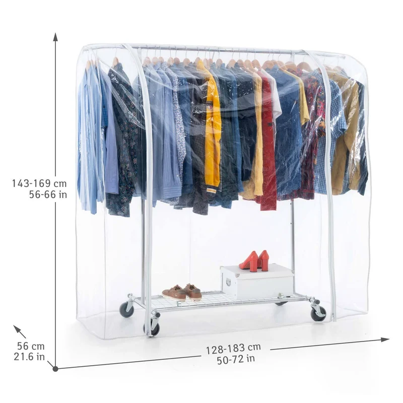 Portant à vêtements avec housse imperméable – Tatkraft Duncan & Big
