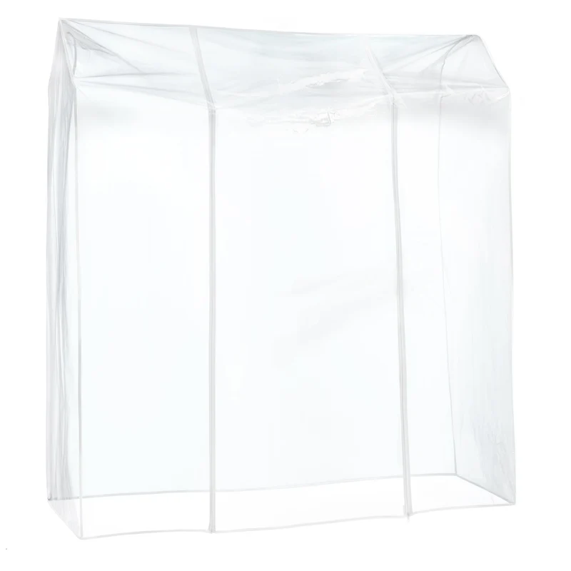 Tatkraft Danko & Anwalt – Portant à vêtements solide sur roulettes avec housse transparente imperméable, capacité 100 kg