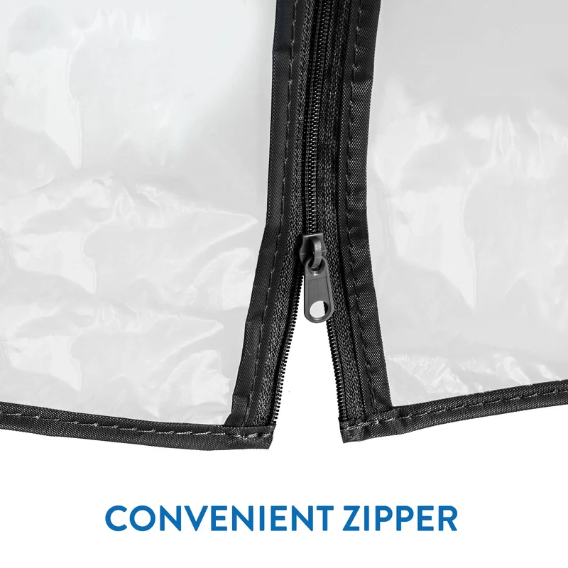 Tatkraft Smart Cover - Housse de Protection Universelle pour Portant à Vêtements Penderie, Transparente, Fermeture éclair, L90 cm, Portant non Inclus