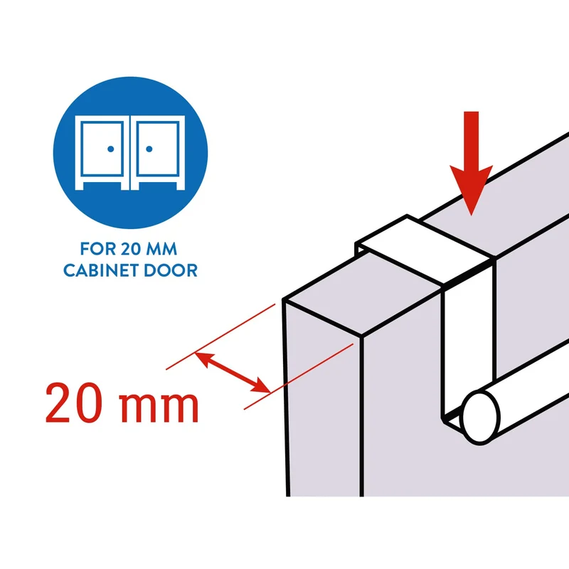 Tatkraft Spread – Porte-serviettes extensible en acier inoxydable à suspendre sur porte de placard, 25–40 cm