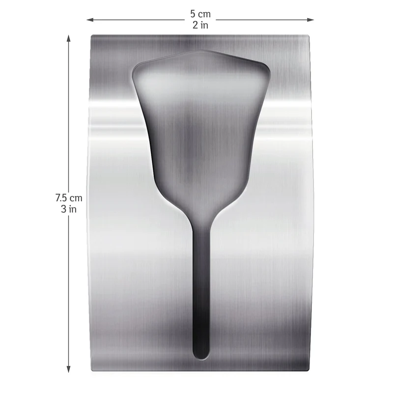 Tatkraft Ida – Lot de 4 porte-serviettes adhésifs en acier inoxydable pour cuisine et salle de bain, jusqu’à 5 kg
