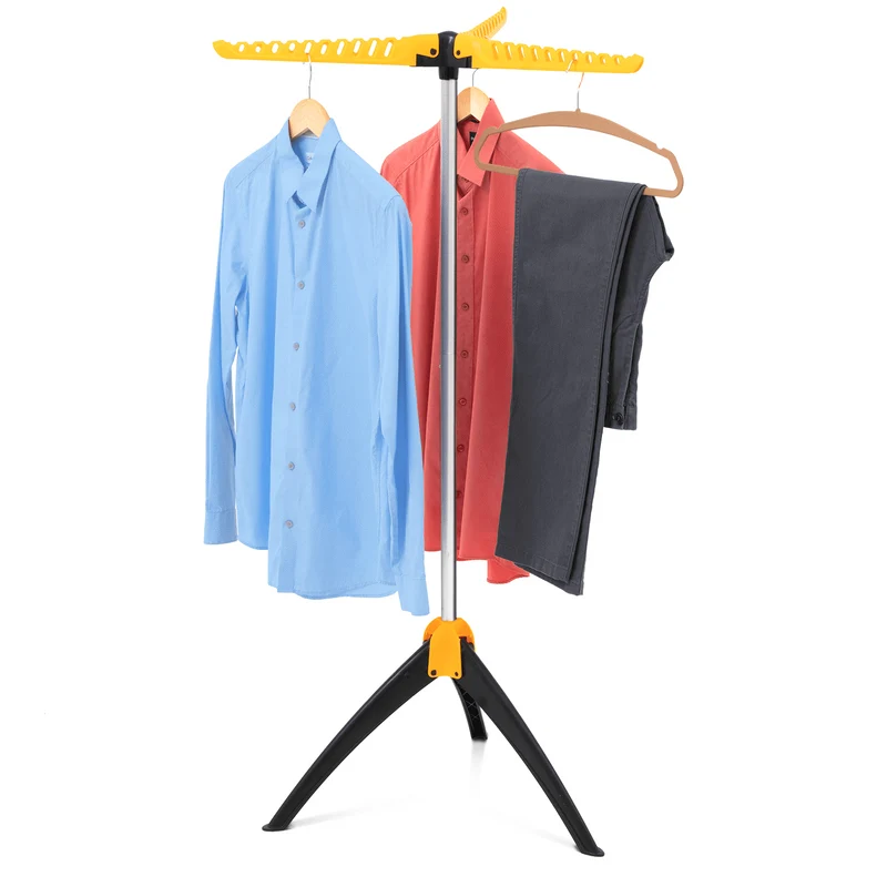 art moon Elm – Étendoir à linge pliable sur pied pour 63 cintres, jusqu’à 22 kg, compact