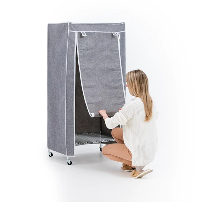 Armoire mobile avec housse grise – art moon Buffalo