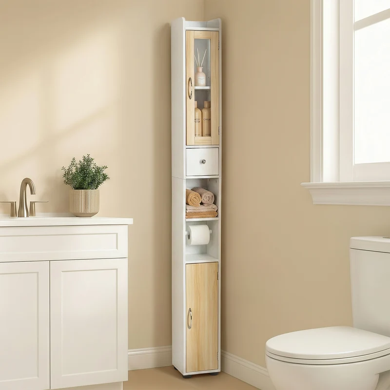 Meuble de Salle de Bain Étroit