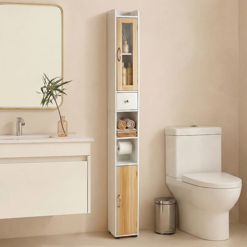 Meuble de Salle de Bain Étroit