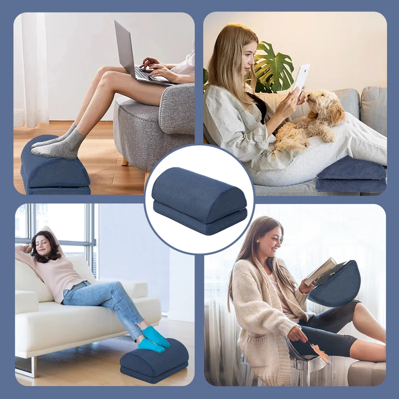 Coussin repose-pieds (Bleu)