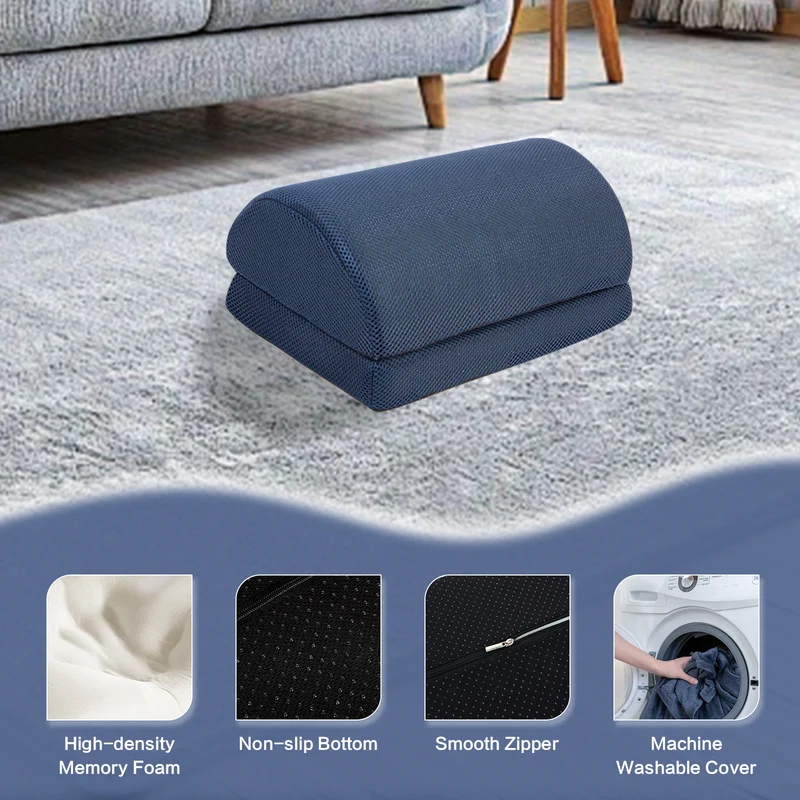Coussin repose-pieds (Bleu)