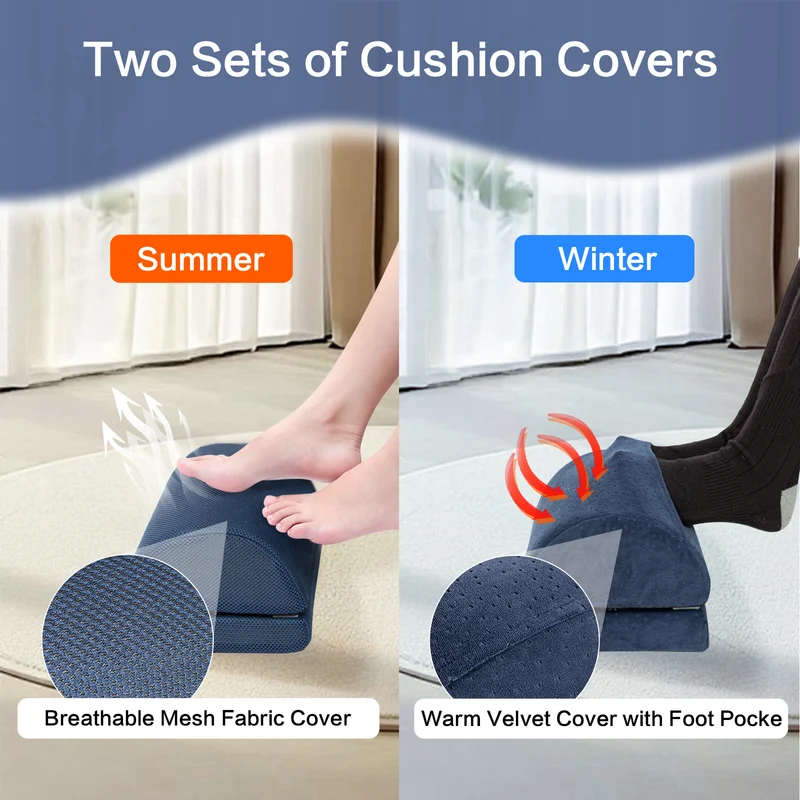 Coussin repose-pieds (Bleu)