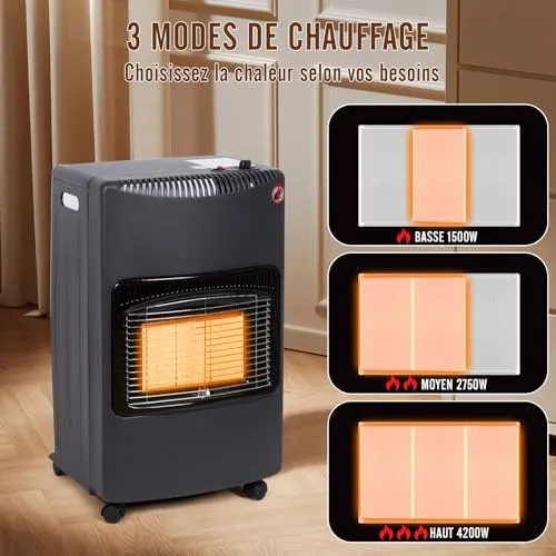 Chauffage au Gaz 4200 Watts (uniquement pour FR)