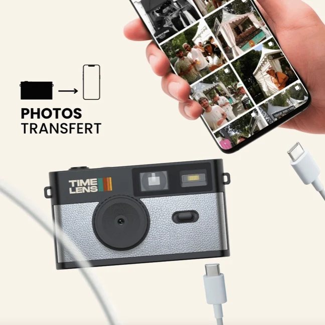APPAREIL PHOTO NUMÉRIQUE (TIMELENS) - Argent