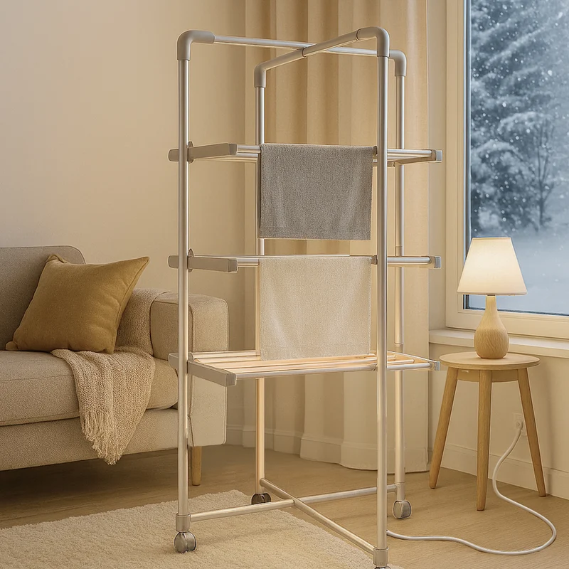 Sèche-Linge Électrique, 3 Étagères