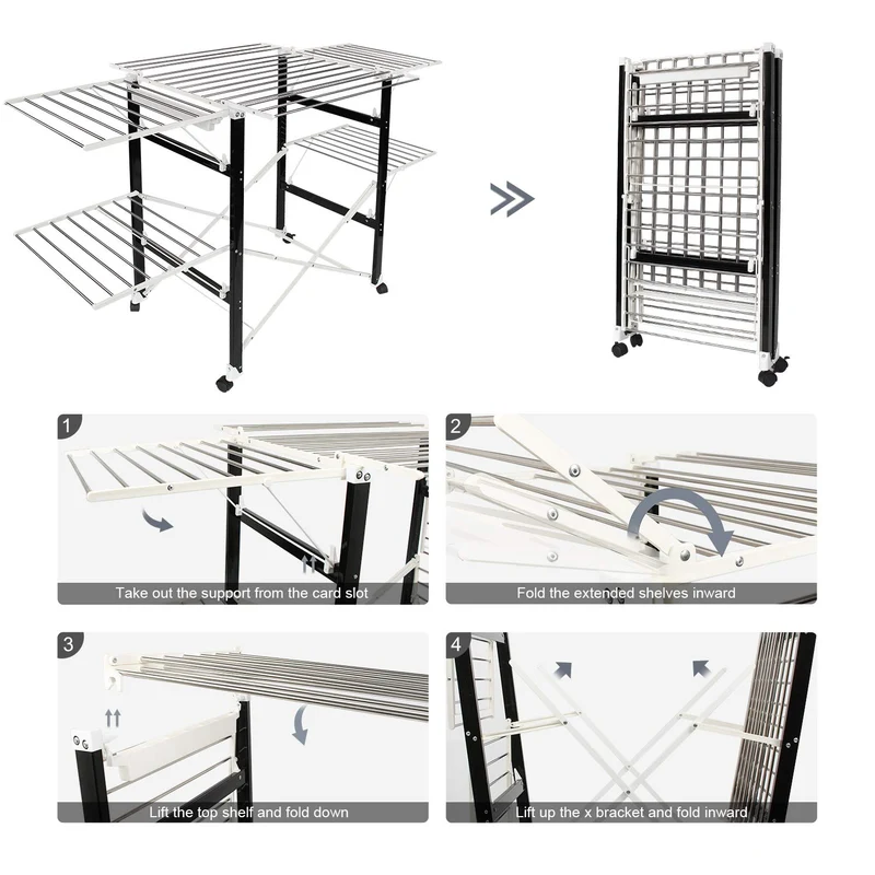 Étendoir à Linge Pliant