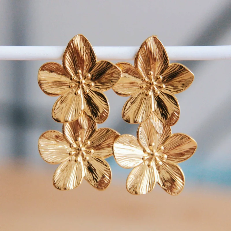 BOUCLE D'OREILLES - Fleurs