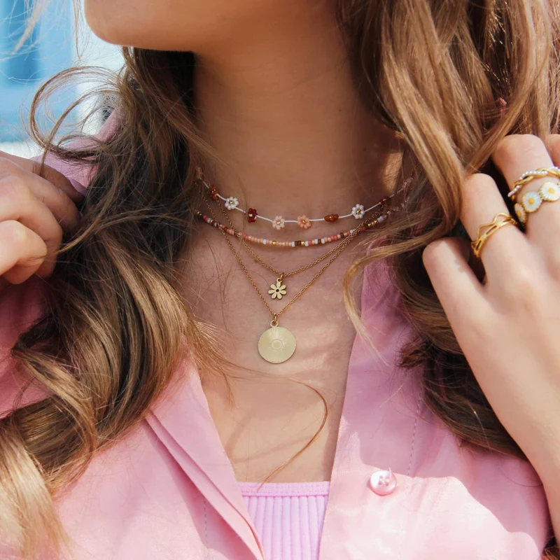 COLLIER MARGUERITE MULTICOULEURS