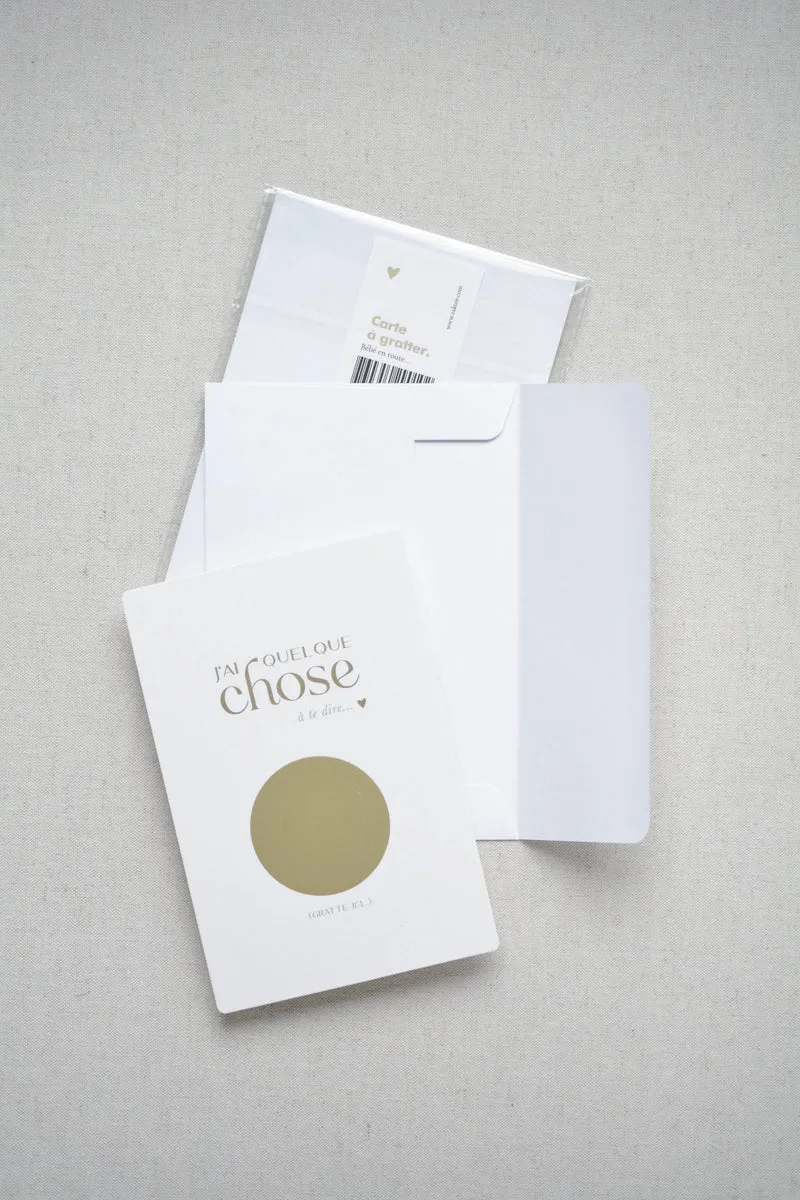 CARTE ANNONCE À GRATTER - Marraine
