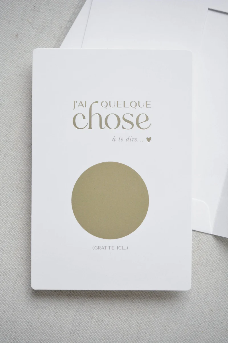 CARTE ANNONCE À GRATTER - Marraine