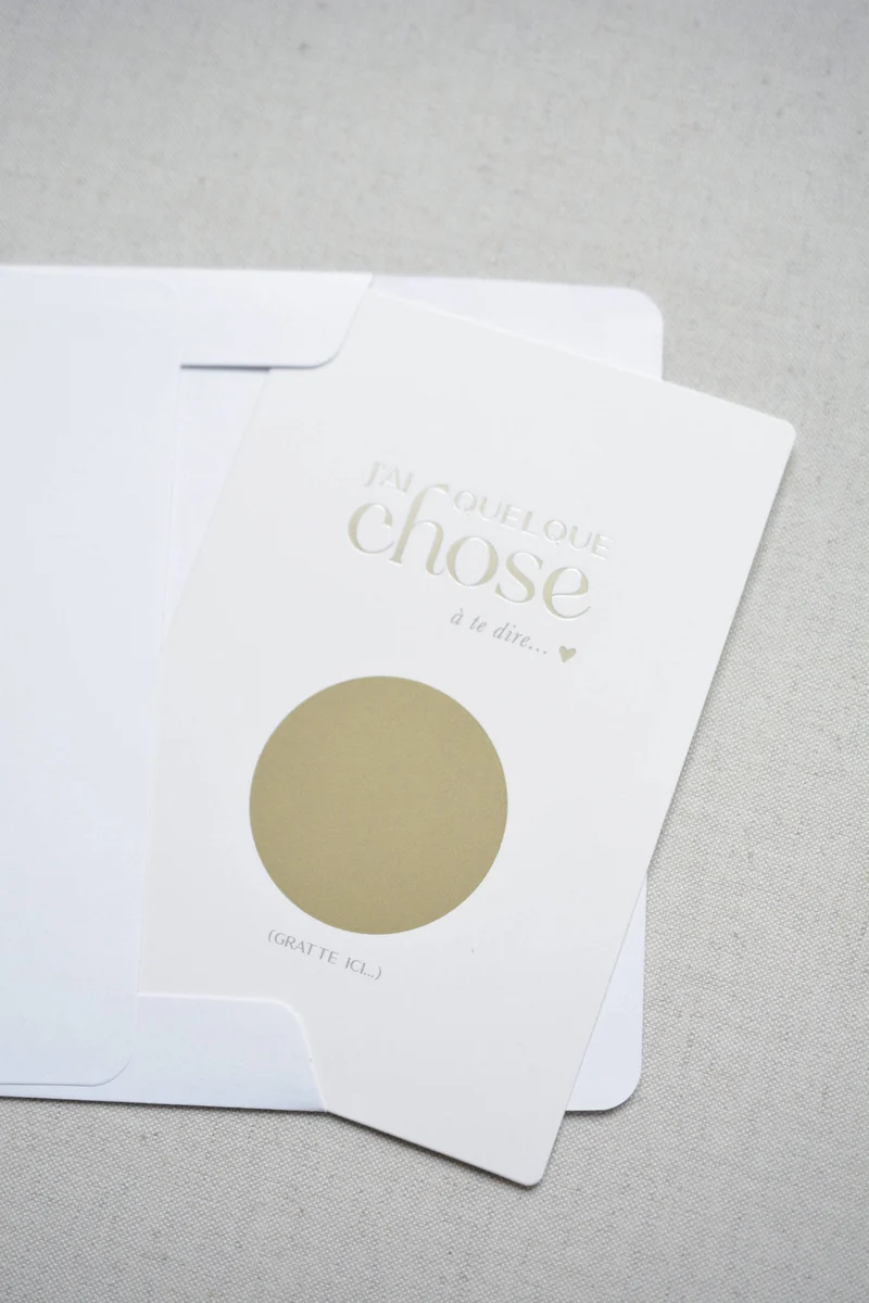 CARTE ANNONCE À GRATTER - Parrain