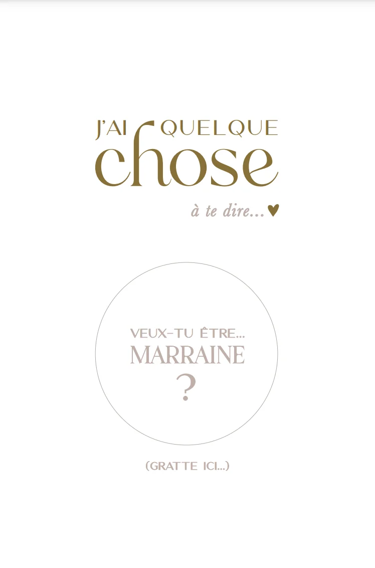 CARTE ANNONCE À GRATTER - Bébé est en route
