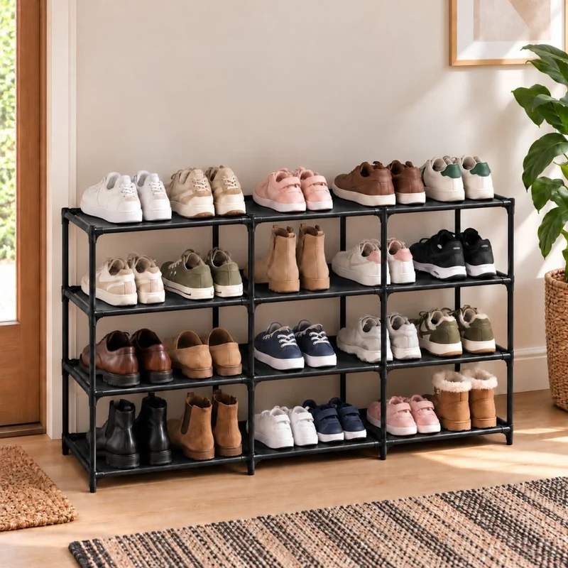 ETAGERE A CHAUSSURES MODULABLES 4 NIVEAUX