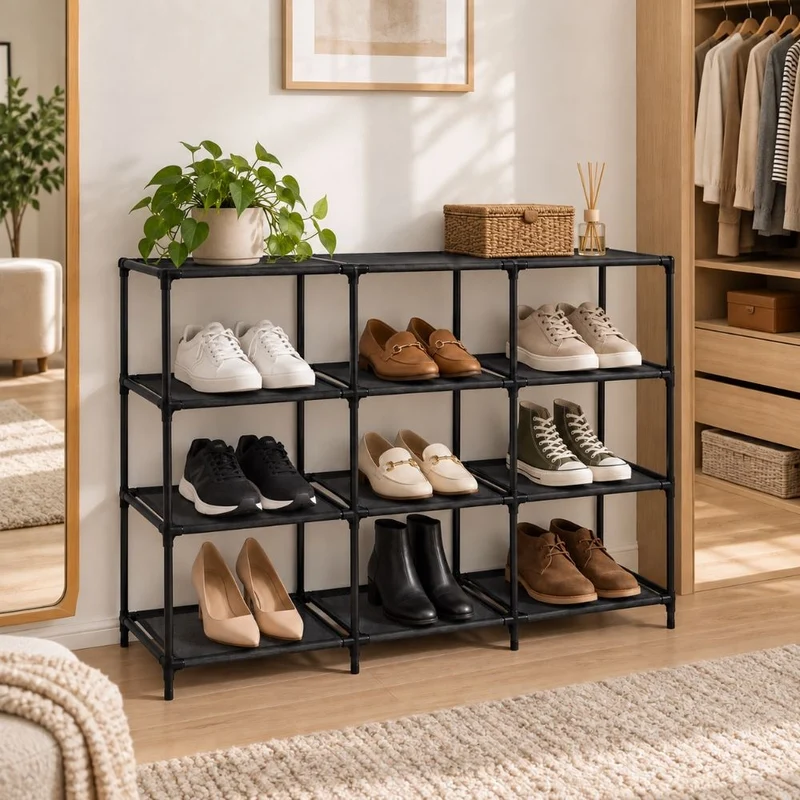 ETAGERE A CHAUSSURES MODULABLES 4 NIVEAUX