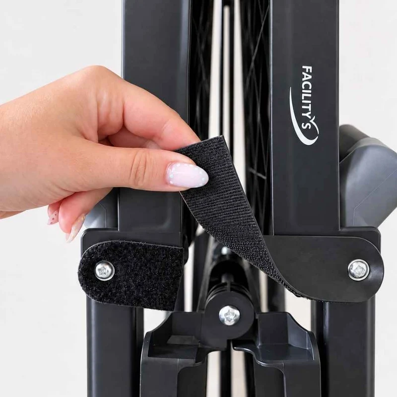 DESSERTE A ROULETTES PLIABLE STRUCTURE EN ALUMINIUM NOIR L 65,8 X L 44 XH 85,5 CM