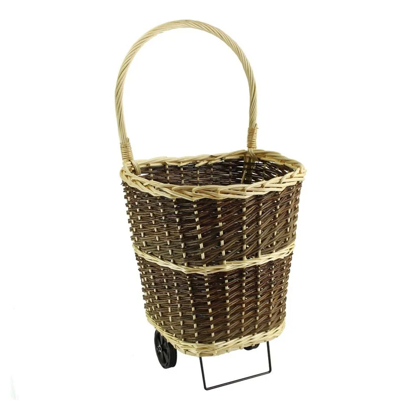CHARIOT OSIER PORTE-BÛCHES
