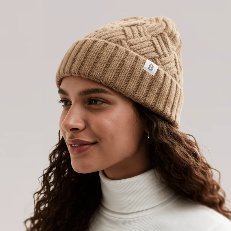 Bonnet en cachemire doublé de soie