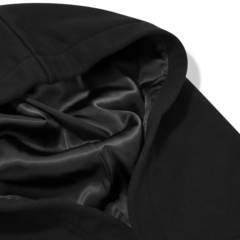 Sweat à capuche doublé de soie