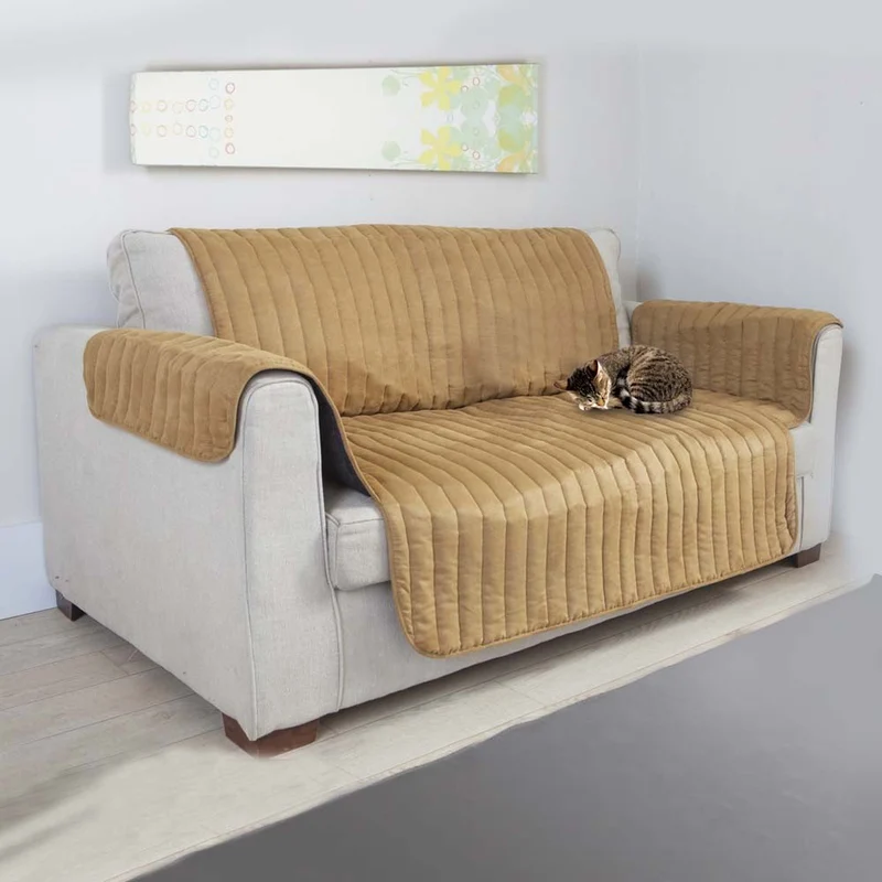 COUVRE FAUTEUIL ET CANAPÉ WATERPROOF MARRON