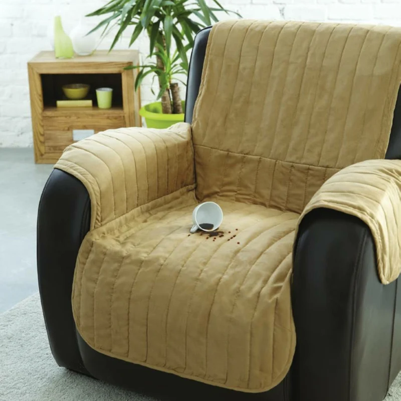 COUVRE FAUTEUIL ET CANAPÉ WATERPROOF MARRON