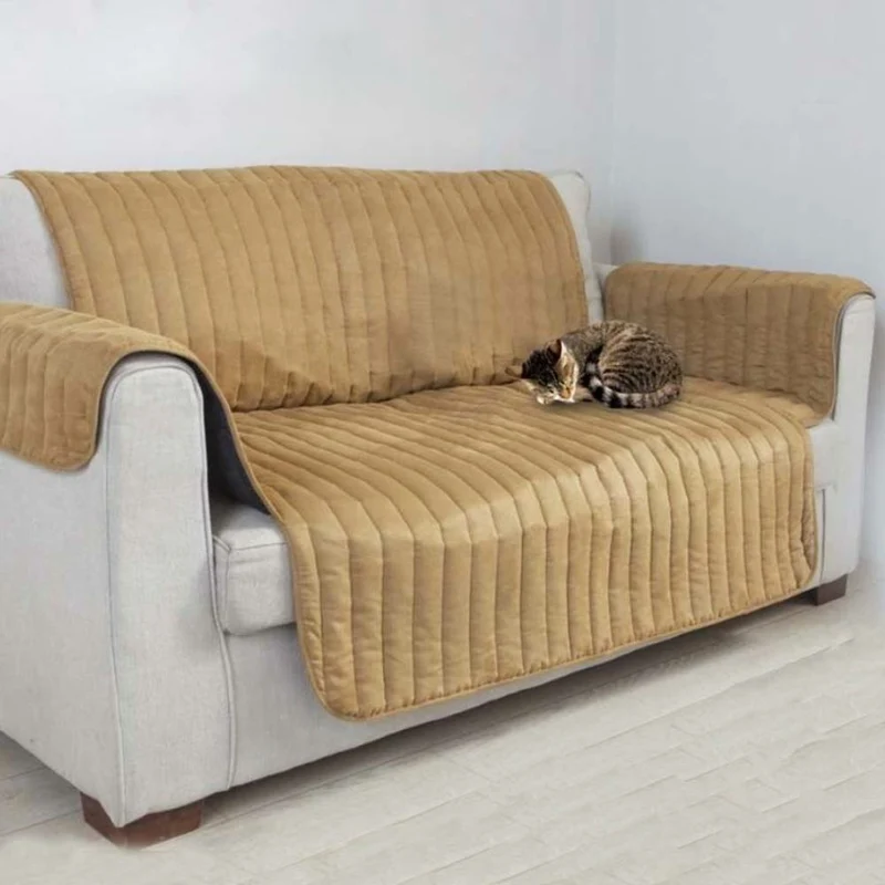COUVRE FAUTEUIL ET CANAPÉ WATERPROOF MARRON