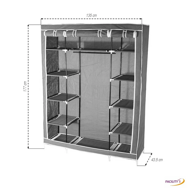 ARMOIRE DRESSING 3 PORTES