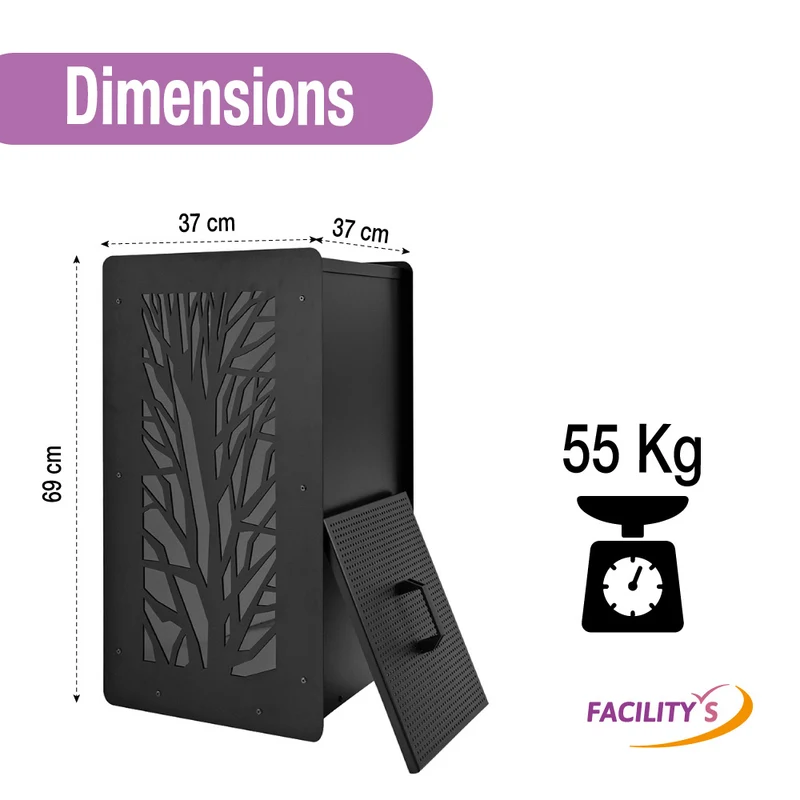 RESERVOIR A GRANULES EBENE NOIR 55KG