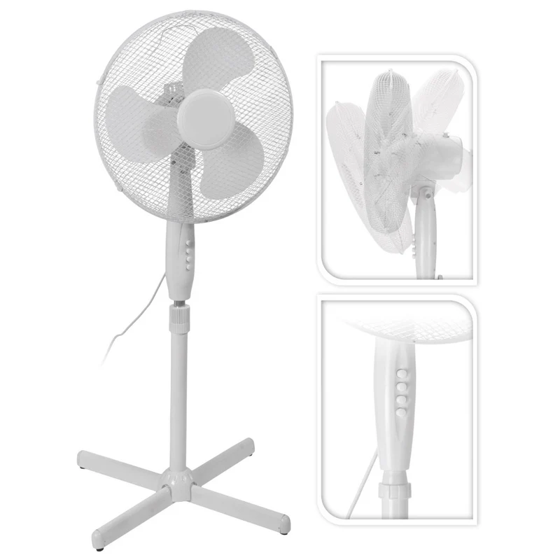 VENTILATEUR SUR PIED BLANC