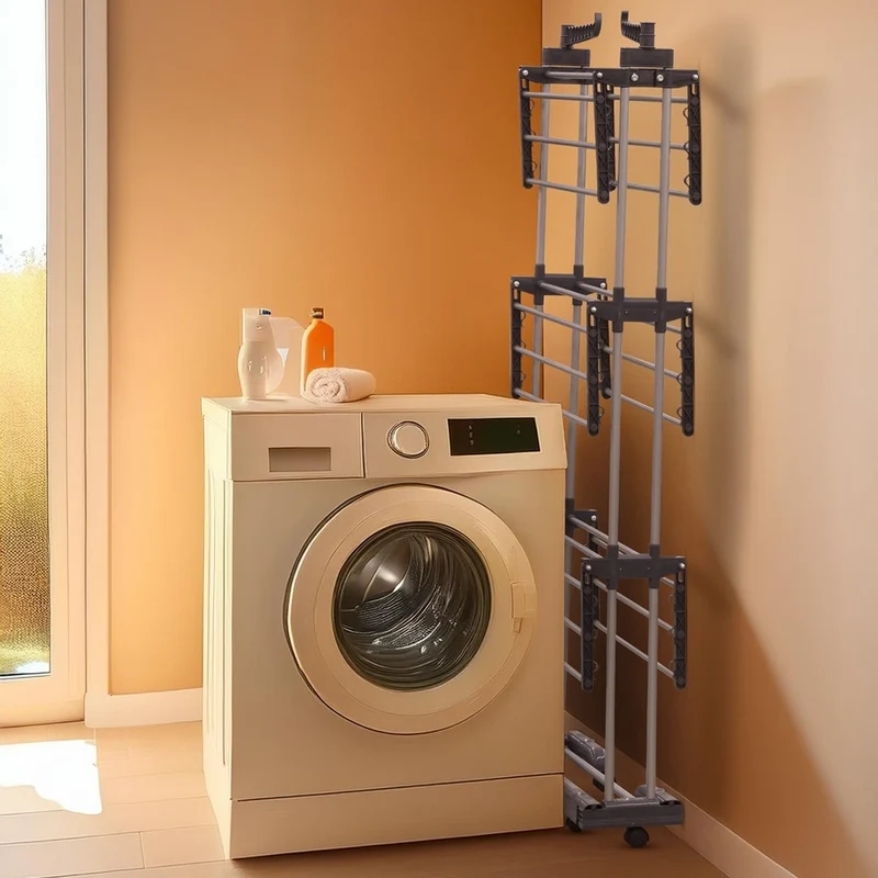 SÉCHOIR DRY FOLD AVEC 20 PINCES INOX