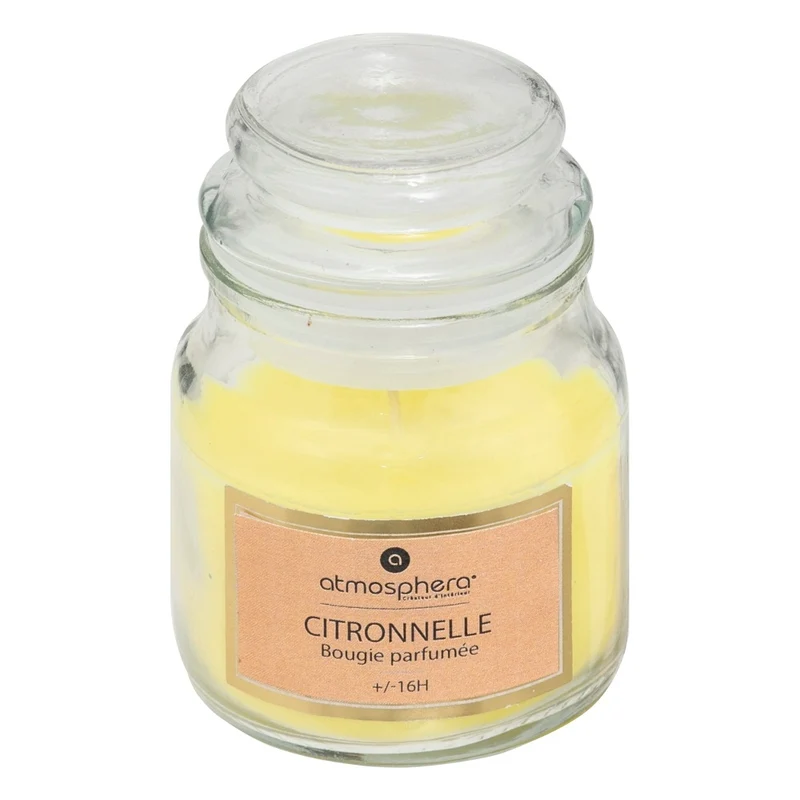 BOUGIE PARFUMEE CITRONNELLE EN VERRE