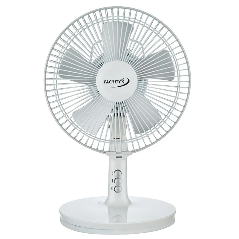 VENTILATEUR 2EN1 SOLAIRE ET ELECTRIQUE DIAM 27CM
