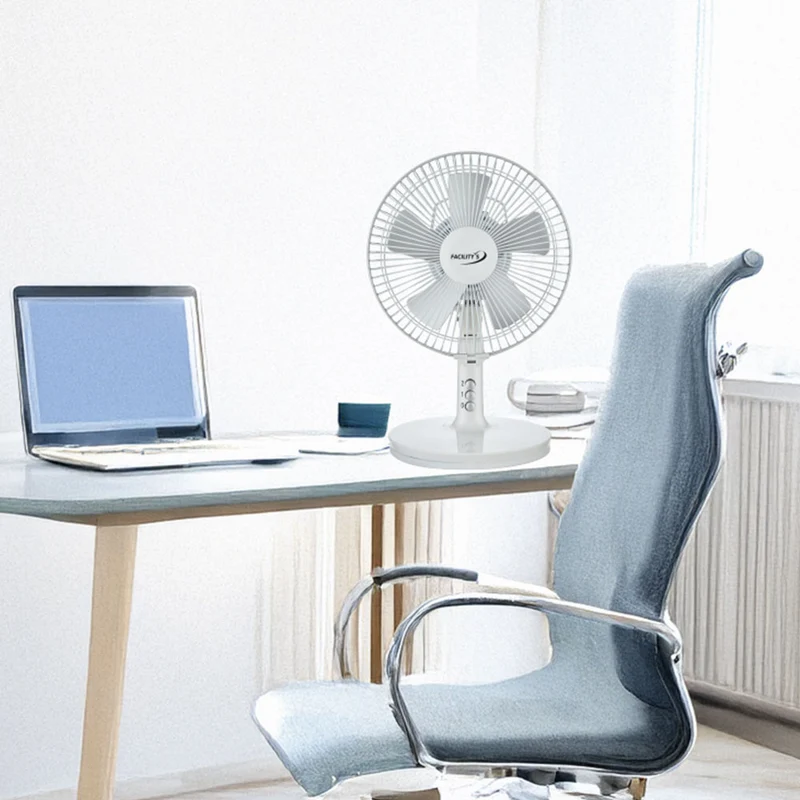 VENTILATEUR 2EN1 SOLAIRE ET ELECTRIQUE DIAM 27CM