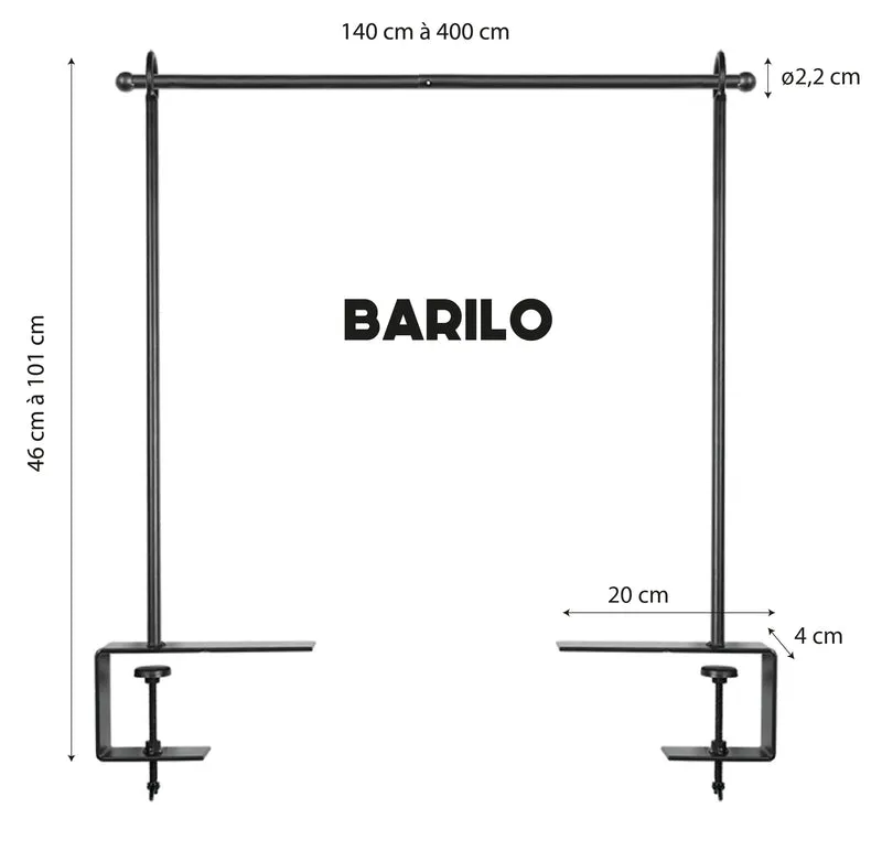 Support de table pour guirlande et éclairages extérieurs BARILO