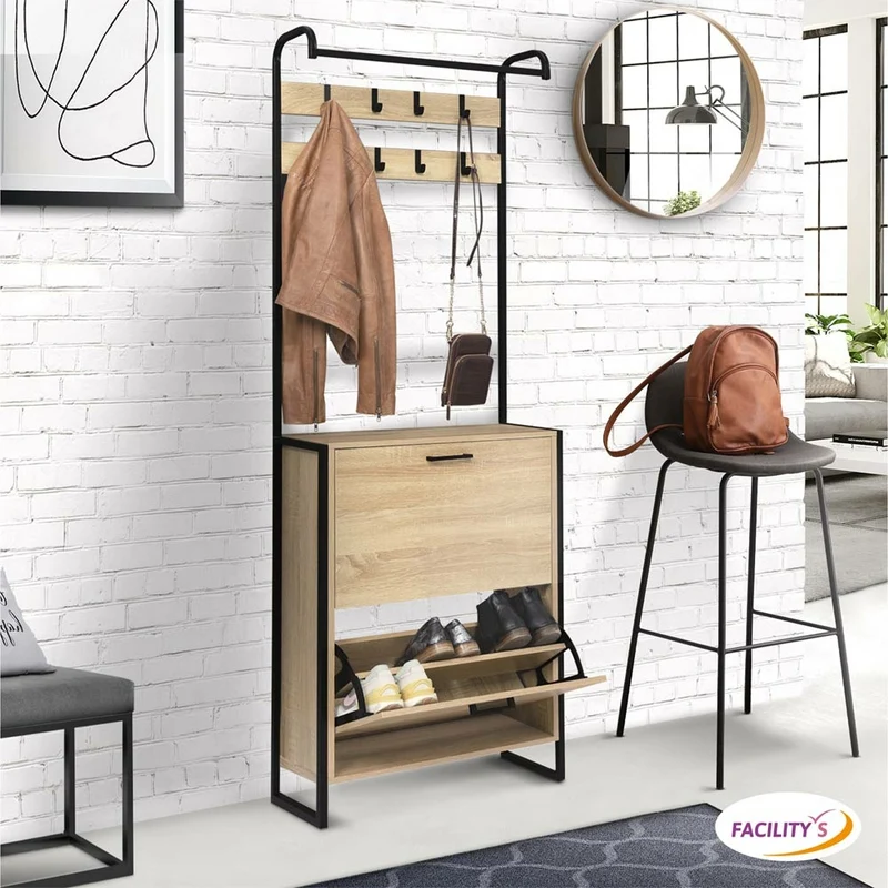 VESTIAIRE 2 PORTES RANGE-CHAUSSURES