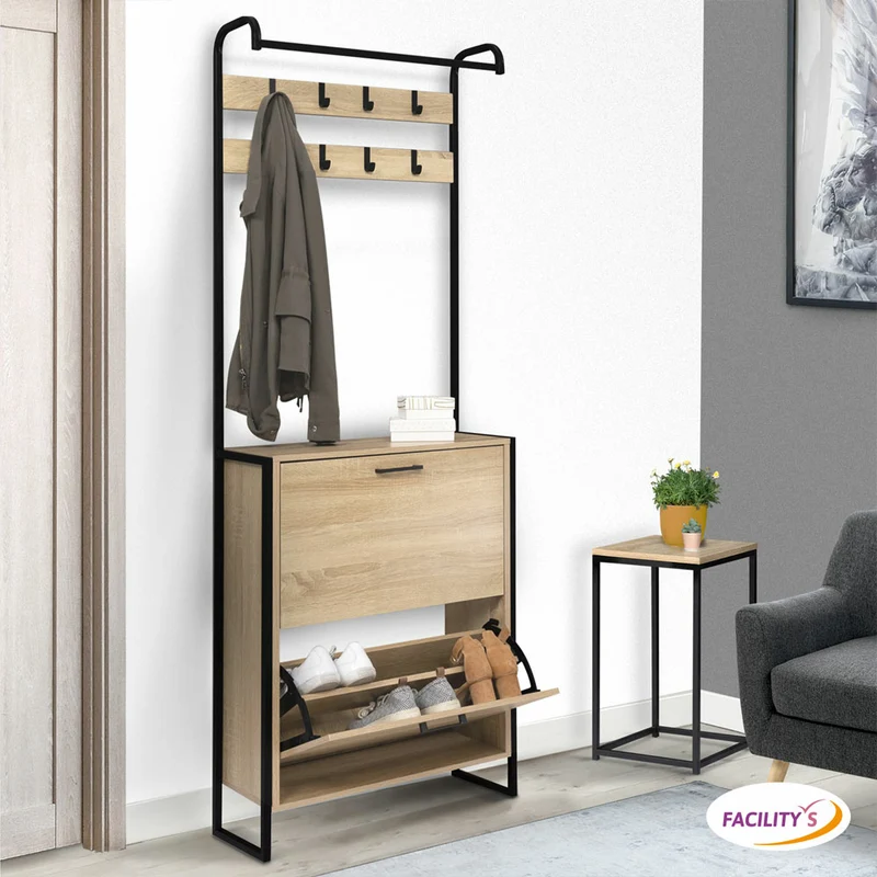 VESTIAIRE 2 PORTES RANGE-CHAUSSURES