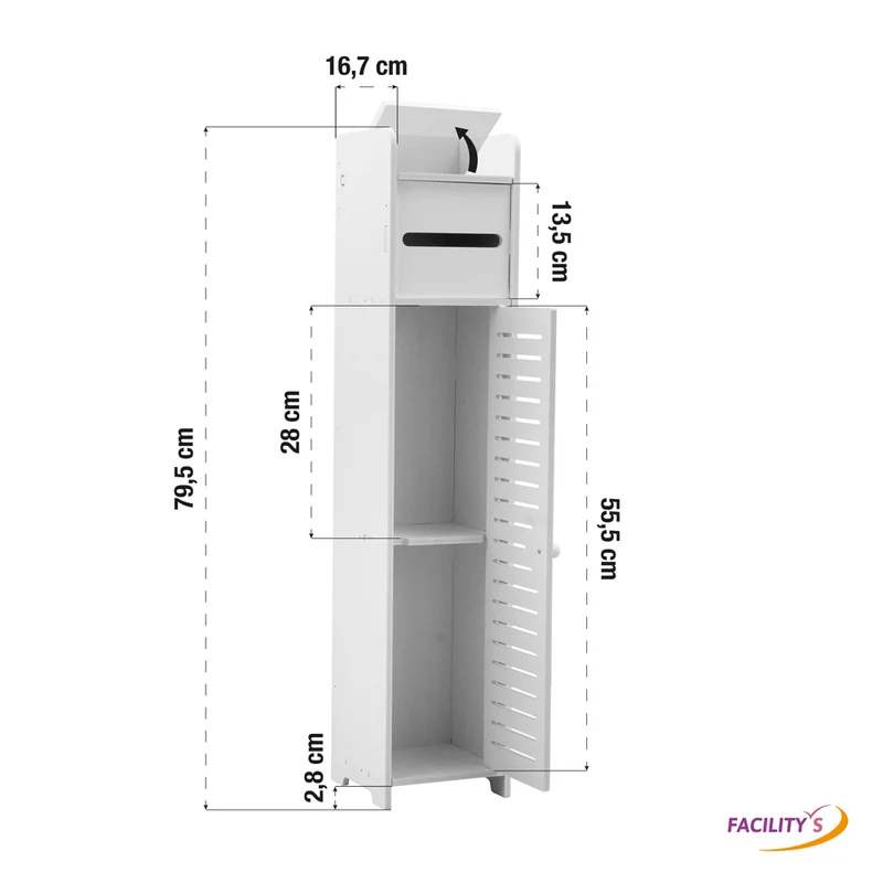 RANGEMENT PAPIER TOILETTE PVC