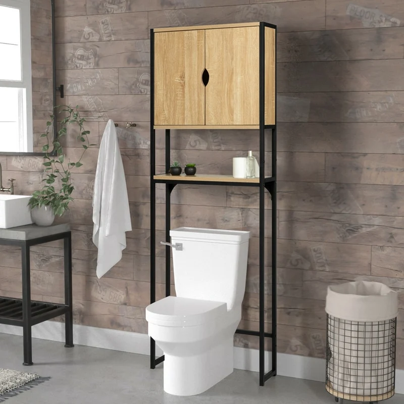 MEUBLE DESSUS WC MEMPHIS AVEC PLACARD