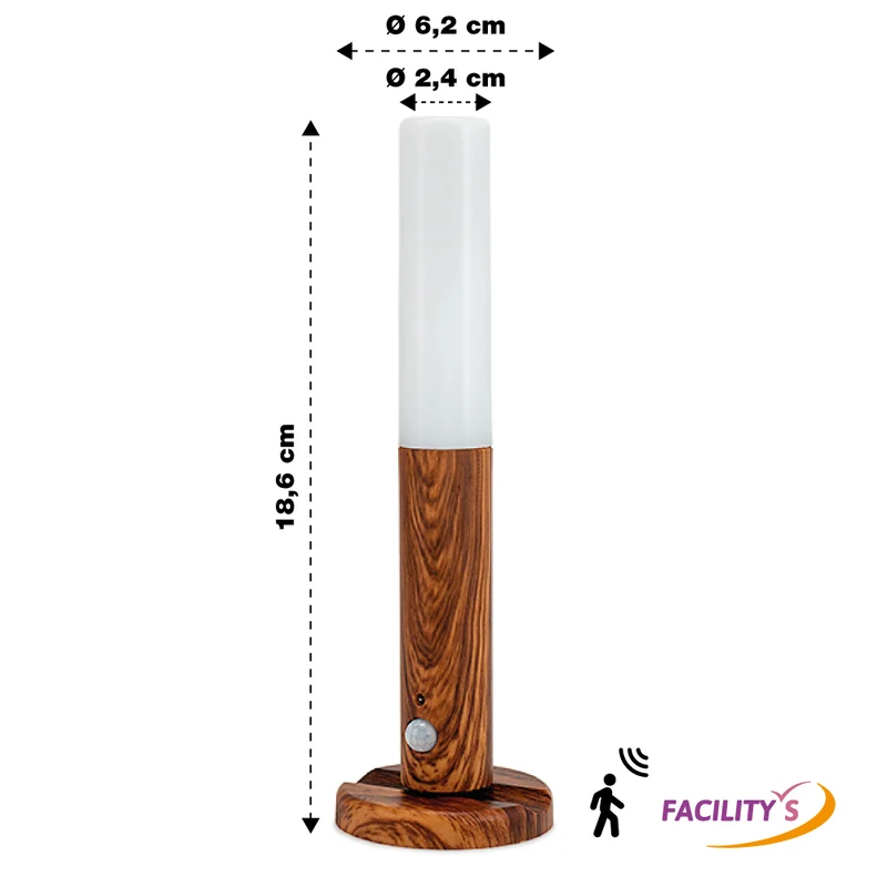 LAMPE D'APPOINT RECHARGEABLE BOIS