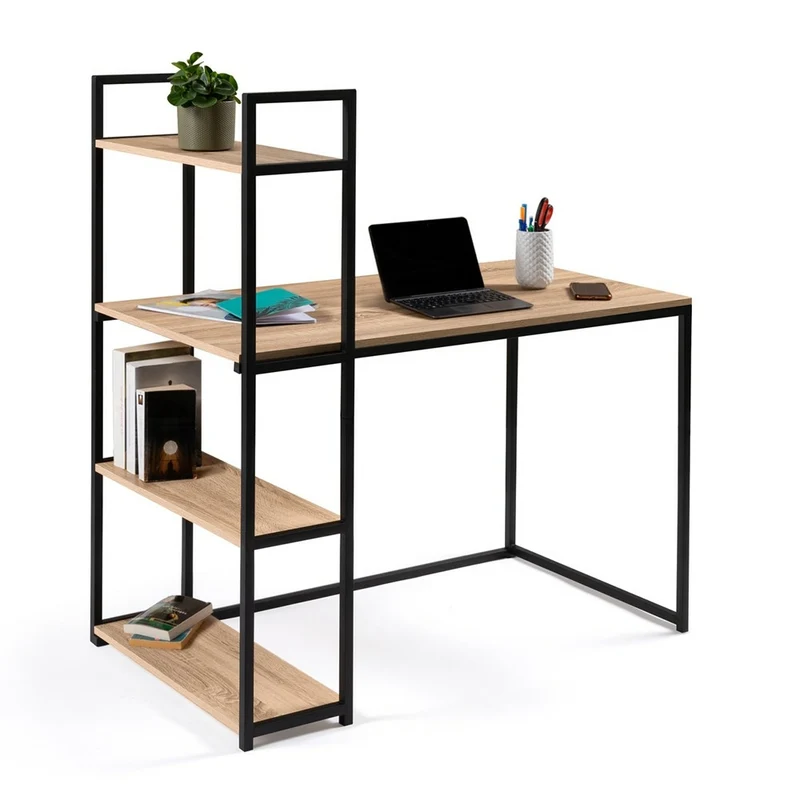 BUREAU MEMPHIS AVEC ÉTAGÈRES