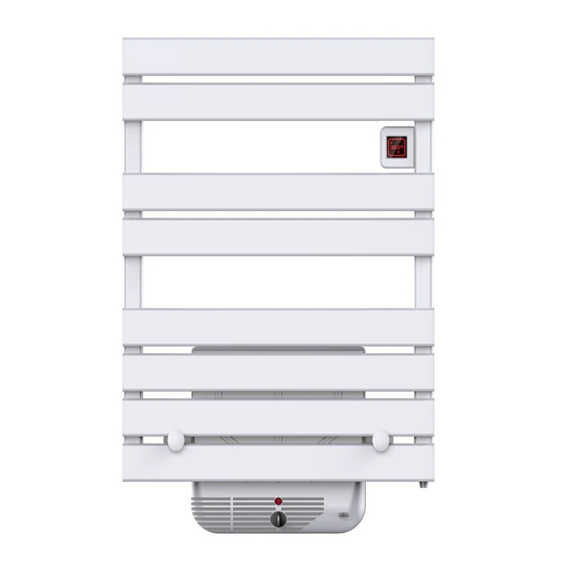 Radiateur sèche-serviettes électrique soufflant à inertie écran LCD 500W + TURBO 800W CAMERON
